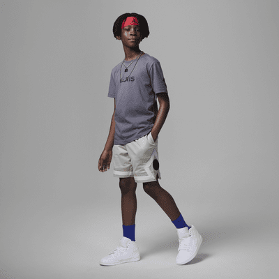 Shorts Dri-FIT para niños talla grande Jordan Paris Saint-Germain Mesh Diamond Shorts