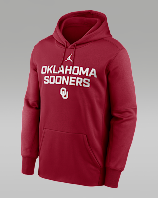 Мужское худи Oklahoma Team Stacked Men’s Nike Therma College Pullover Hoodie