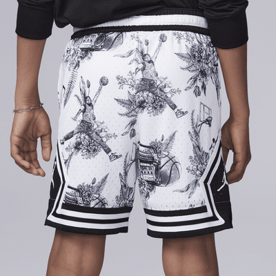 Jordan Dri-FIT Sportshorts mit MJ-Print und diamantförmigen Akzenten (ältere Kinder)