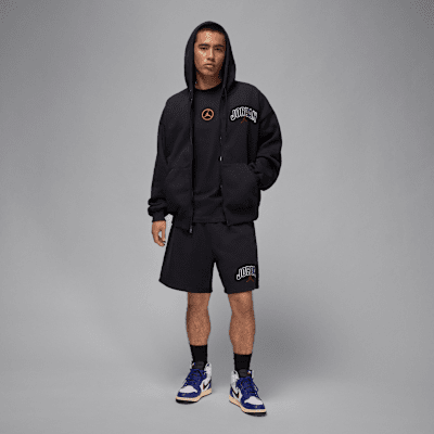 Męska bluza o kroju oversize z kapturem i zamkiem na całej długości Jordan Brooklyn Fleece