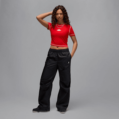 Playera de manga corta cropped para mujer Jordan Rare Air