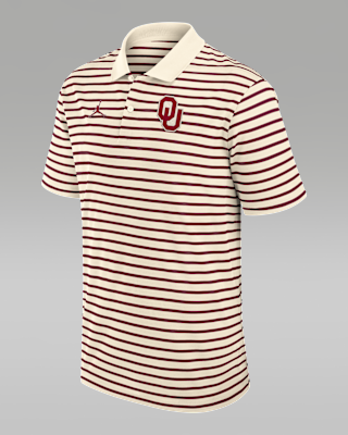 Мужские  Oklahoma Striped Jordan Brand Dri-FIT College Polo