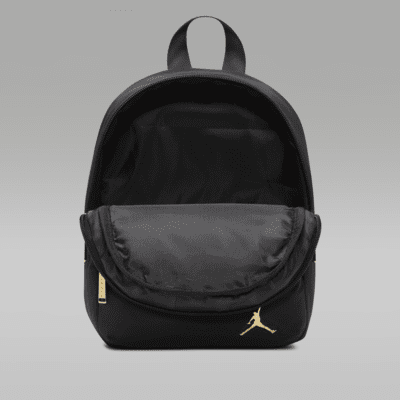 Jordan Black and Gold Backpack Medium Backpack