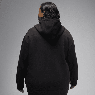 Jordan Flight Fleece Women's Satin-Lined Pullover Hoodie (Plus Size)