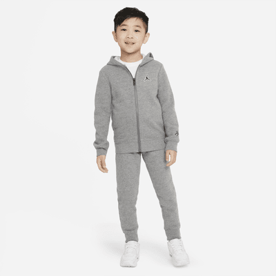 Ensemble Sweat à Capuche Et Pantalon Déchiré Imprimé Chat éclair - Style Décontracté Pour Enfants