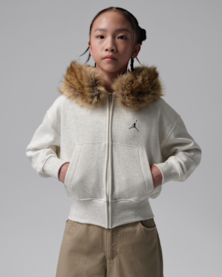 Детское худи Jordan Big Kids' Brooklyn Fireside Cozy Full-Zip Hoodie