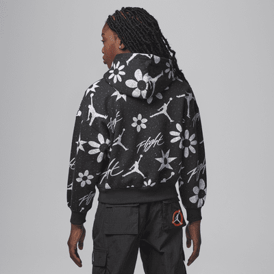 Jordan Floral Flight Big Kids' Hoodie