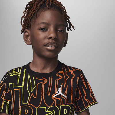 Conjunto de shorts para niños talla pequeña Jordan Fuel Up, Cool Down