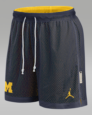 Мужские шорты Michigan Reversible Jordan Brand Dri-FIT College Shorts