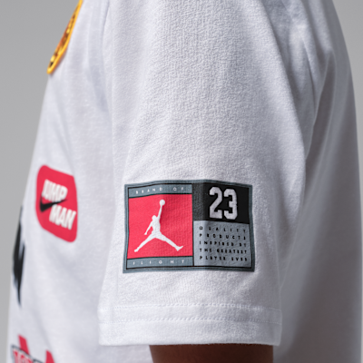 Playera con parche Dynasty para niños talla grande Jordan