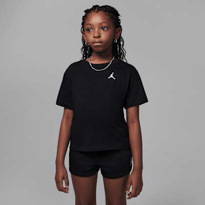 Σετ δύο τεμαχίων με φλις σορτς Jordan Brooklyn Essentials για μικρά παιδιά