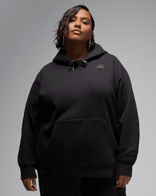 Женское худи Jordan Flight Fleece Satin-Lined Pullover Hoodie (Plus Size)