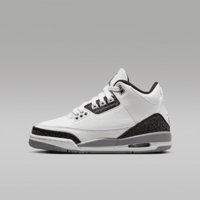 Tenis para niños grandes Air Jordan 3 Retro "Cement Grey"