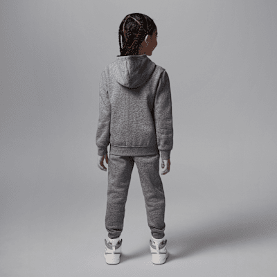 Conjunto de sudadera con gorro de dos piezas de cierre completo para niños talla pequeña Jordan Brooklyn Fleece