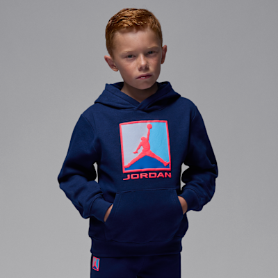 Σετ δύο τεμαχίων Baseline με φλις μπλούζα με κουκούλα Jordan Essentials για μικρά παιδιά