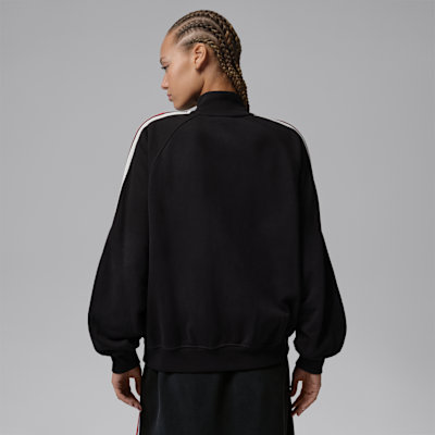 Casaco em tecido moletão com fecho completo Jordan Flight Fleece para mulher