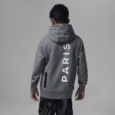 Sudadera con gorro sin cierre de tela French Terry del Paris Saint-Germain para niños talla grande Jordan
