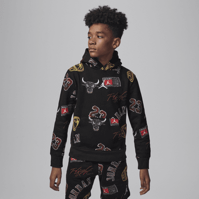 Jordan MJ Essentials Big Kids' Printed Pullover Hoodie. Nike.com