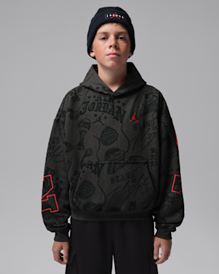 Детское худи Jordan Big Kids' Brooklyn Fireside Fleece Pullover Hoodie