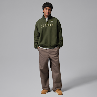 조던 플라이트 남성 그래픽 플리스 1/4 