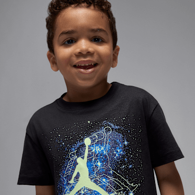 Jordan Little Kids' "Sky Is Not The Limit" Glow T-Shirt
