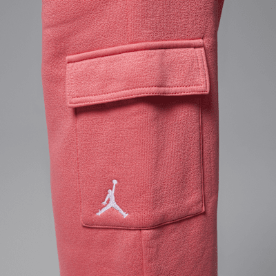 Pants cargo de tejido Fleece para niños talla grande Jordan Y2K