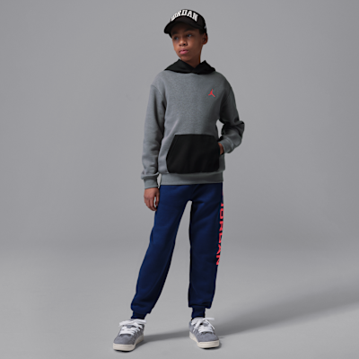 Sudadera con gorro sin cierre para niños talla grande Jordan Brooklyn Fleece