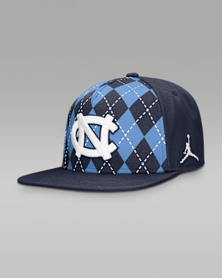 Мужские  North Carolina Pro Argyle Jordan Brand College Adjustable Hat