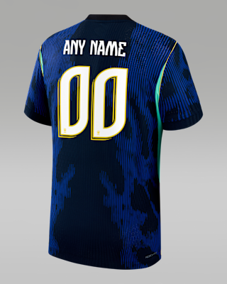Мужские джерси Brazil 2026 Match Away Jordan Aero-FIT Soccer Authentic Custom Jersey By You