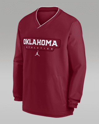 Мужские  Oklahoma Sooners Sideline Jordan College Long-Sleeve Windshirt