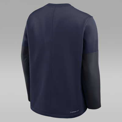 Playera de manga larga universitaria marca Jordan Therma-FIT para hombre North Carolina Sideline Coach