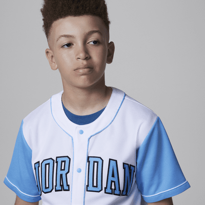 Jersey de béisbol para niños talla grande Jordan