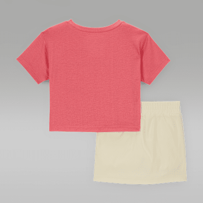Conjunto de 2 piezas de skort artesanal y funcional para bebé Jordan