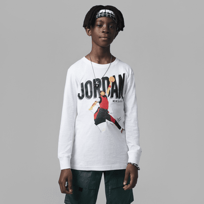 Playera manga larga jordan discount
