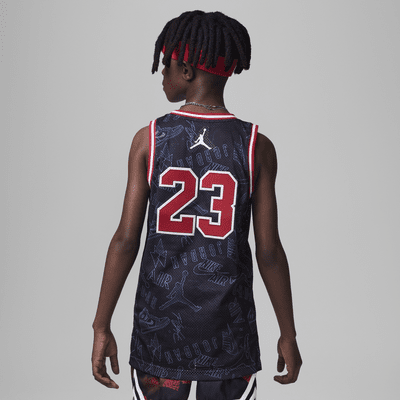 Jordan 23 Striped Jersey Big Kids Top.