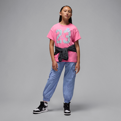 Jordan Blue Jeans and Bling Big Kids' T-Shirt