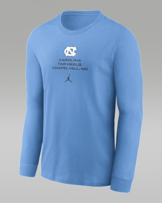Мужская футболка North Carolina Sideline Jordan Brand Dri-FIT College Long-Sleeve