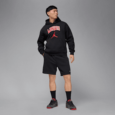 Felpa pullover in fleece con cappuccio London Jordan – Uomo
