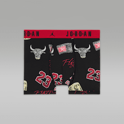 Jordan Dri-FIT MJ Essentials Big Kids' Printed Boxer Briefs