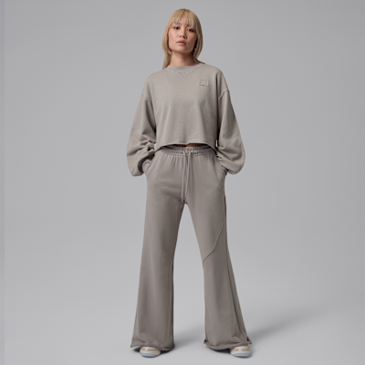 กางเกงขายาวทรงขาบานผู้หญิง Jordan Flight Fleece