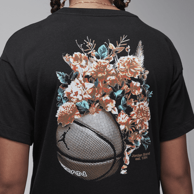 T-shirt dla dużych dzieci z kwiatowym nadrukiem Jordan Jumpman