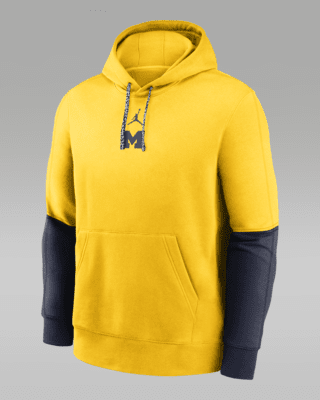 Мужское худи Michigan Wolverines Sideline Team Issue Club Nike College Pullover Hoodie