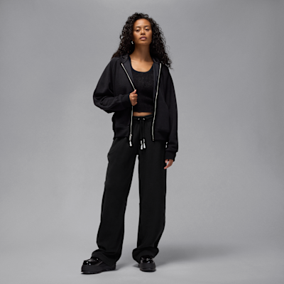 Sudadera con gorro y cierre completo para mujer Jordan Flight Fleece