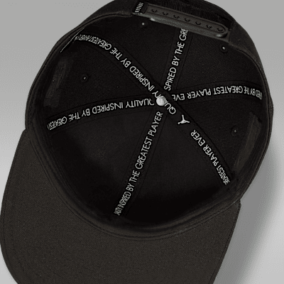 Gorra con visera plana para niños talla grande Jordan "See Me Shine"