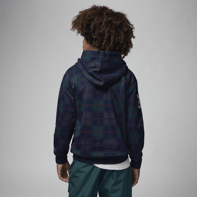 Brooklyn Fleece Plaid Pullover Hoodie Big Kids' Hoodie