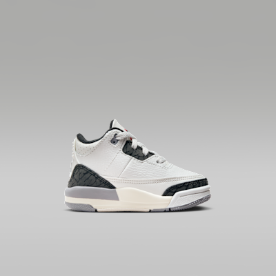 Jordan 3 Retro "Cement Grey" 嬰幼兒鞋款