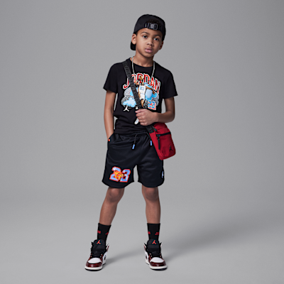 Shorts Flame Jordan Customized Air para niños talla pequeña
