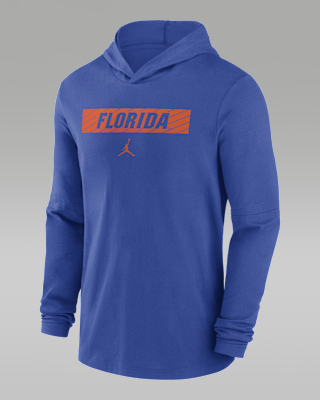 Мужские  Florida Gators Sideline Jordan Dri-FIT College Long-Sleeve Hooded Top