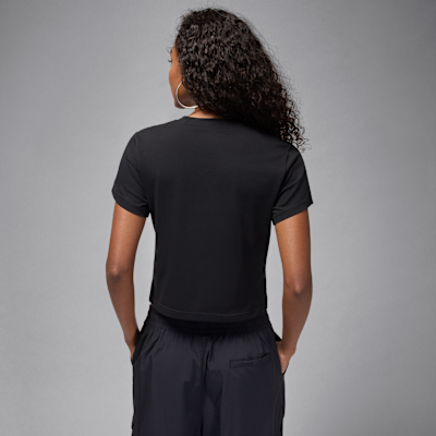 T-shirt Jordan Flight med slimmad passform och tryck för kvinnor
