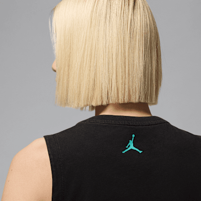 Playera sin mangas con gráficos para mujer Jordan